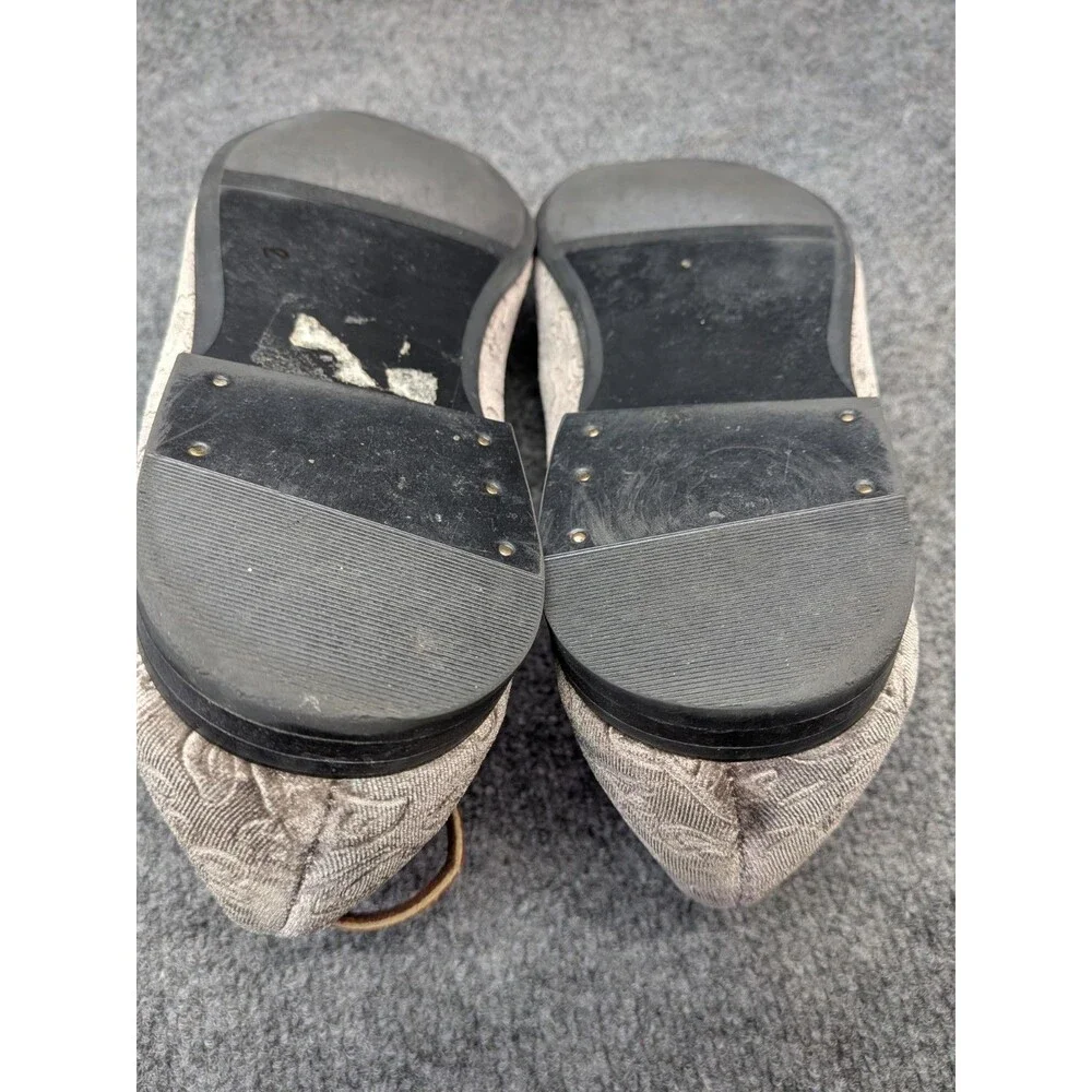 Giorgio Brutini Men’s 13 Gray Velvet Smoking Slippers Floral Pattern Dress...